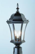  4504 WH - Burlington 1-Light Metal and Glass Post Mount Lantern Head